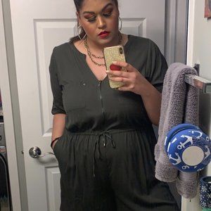 Military Green Romper